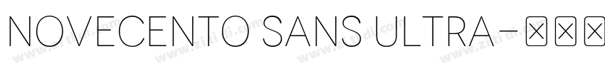 Novecento sans Ultra字体转换